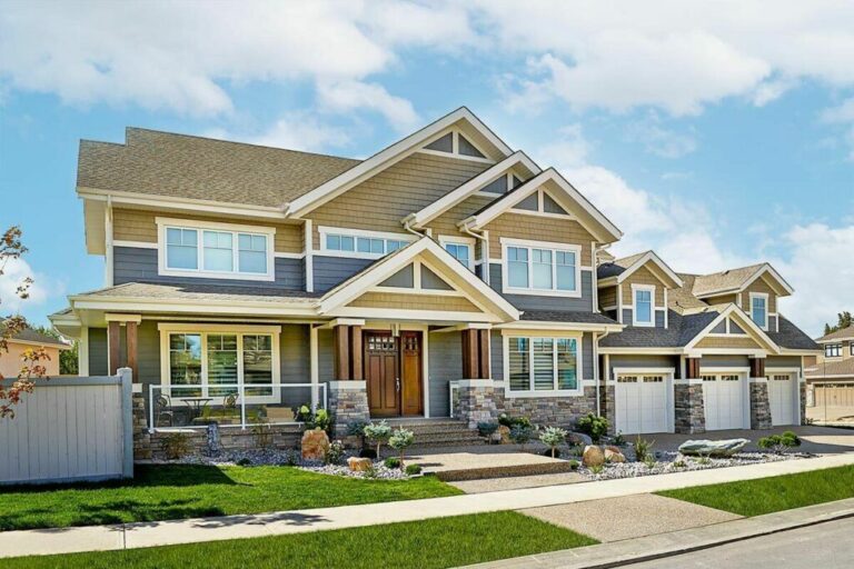 Classic Craftsman 5-Bedroom 2-Story Home With Luxurious In-Law Suite (Floor Plan)