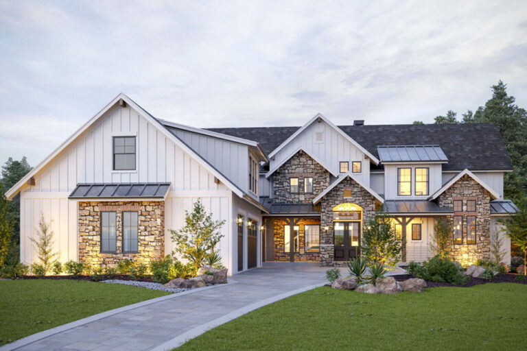 2-Story 6-Bedroom New American Home With Stunning Rear Views (Floor Plan)