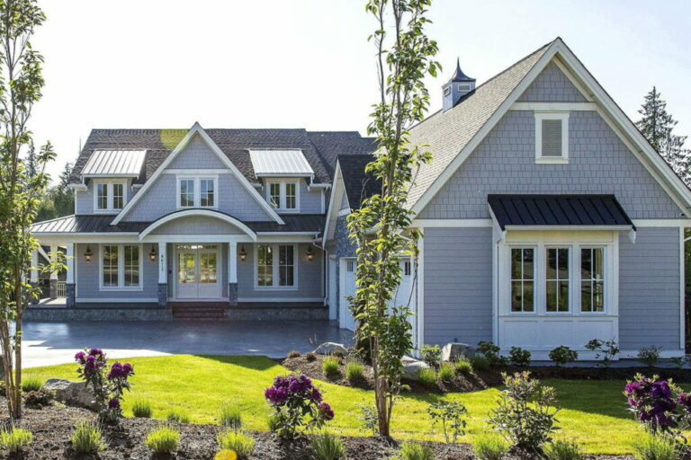 Two-Story 4-Bedroom Shingle House with Two-Story Great Room (Floor Plan)