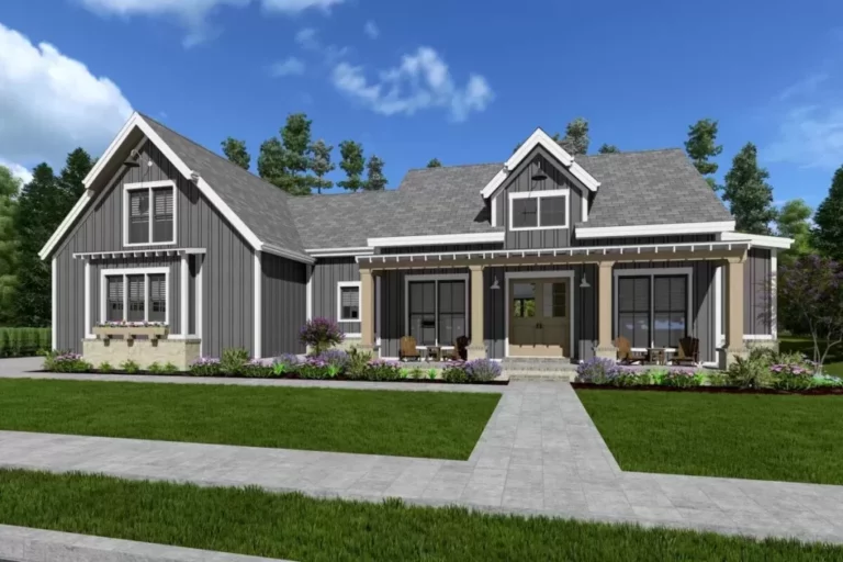 6-Bedroom Double-Story Farmhouse with Butler’s Pantry (Floor Plan)