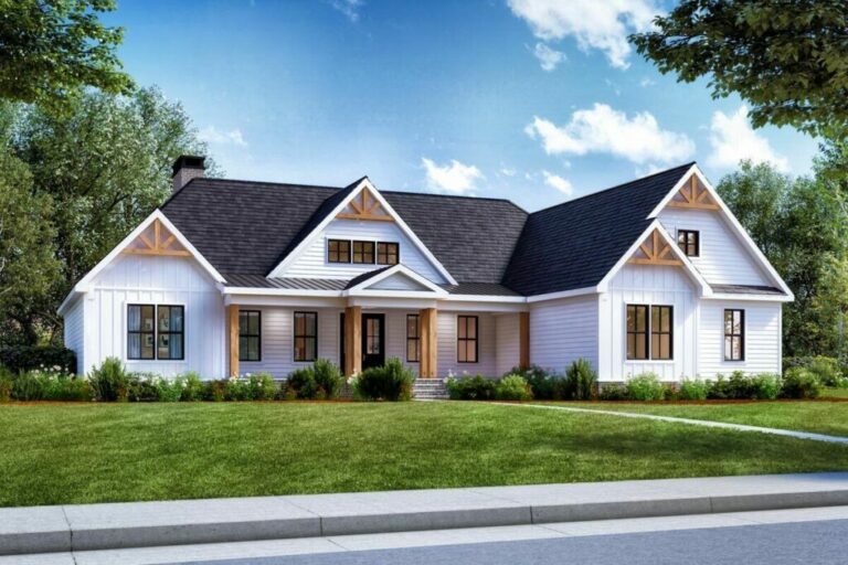 5-Bedroom 1-Story Modern Farmhouse With Optional Lower Level In-Law Suite (Floor Plan)