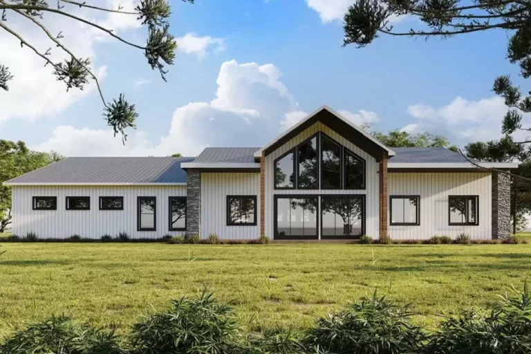 5-Bedroom Single-Story Barndominium House With ADA Accessibility and RV Garage Bay (Floor Plan)