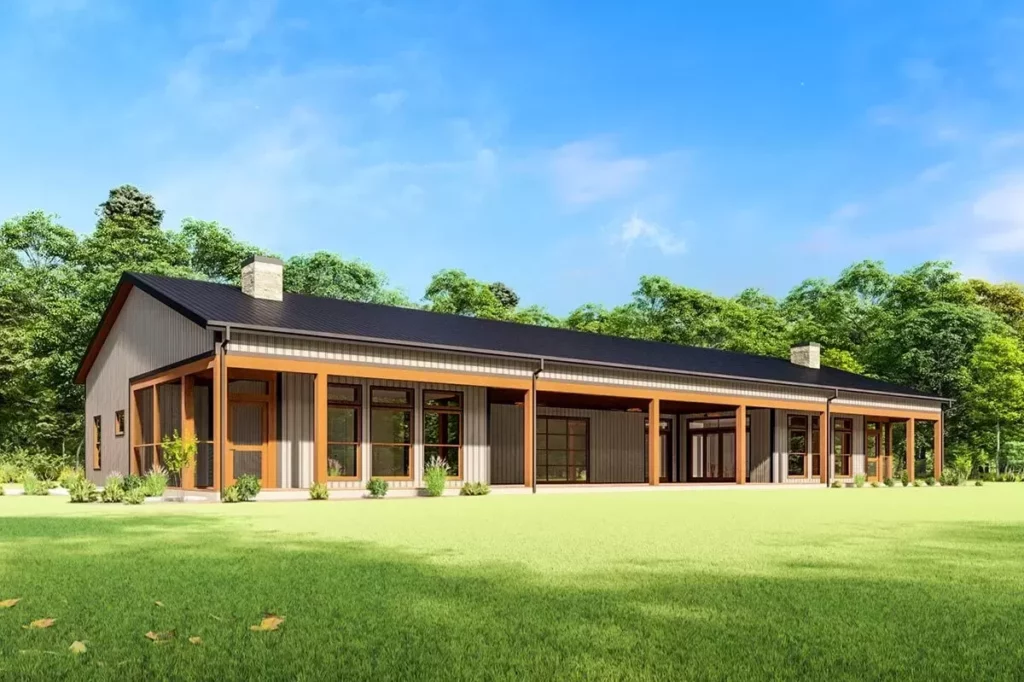 4-Bedroom One-Story Modern Farmhouse with 3-Car Garage (Floor Plan ...