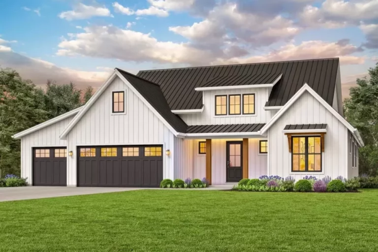 4-Bedroom 2-Story New American Farmhouse With Vaulted Great Room (Floor Plan)