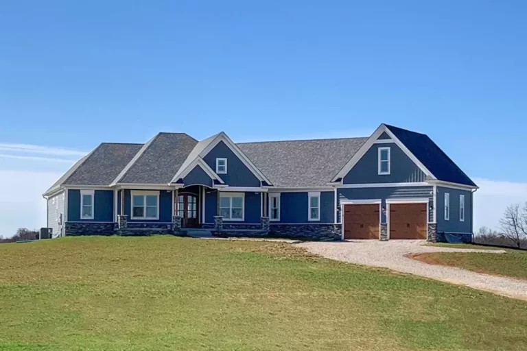 4-Bedroom 2-Story Craftsman House with Angled Garage (Floor Plan)
