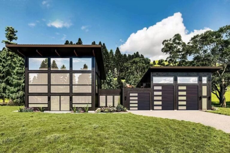3-Bedroom 2-Story Modern Home with Rooftop Deck and Garage with Full Bath (Floor Plan)
