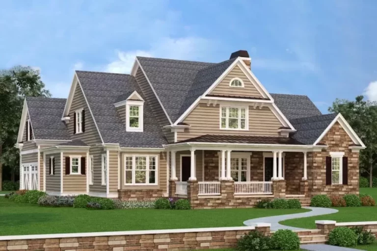 Dual-Story 4-Bedroom Modern Farmhouse with Large Bonus Room (Floor Plan)