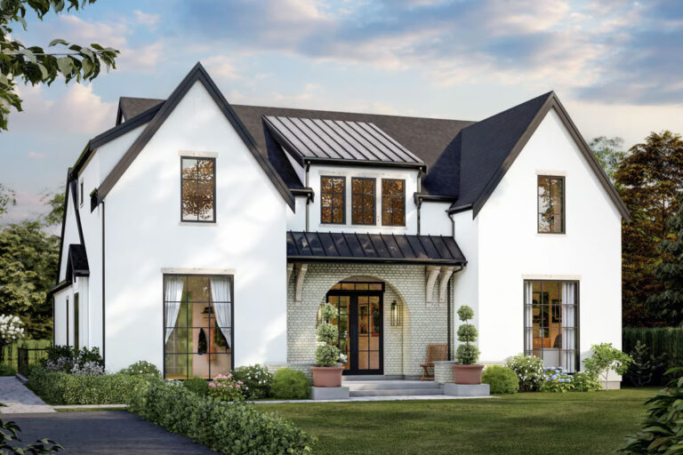 5-Bedroom 2-Story Contemporary French Country With Gourmet Kitchen and Sauna (Floor Plan)