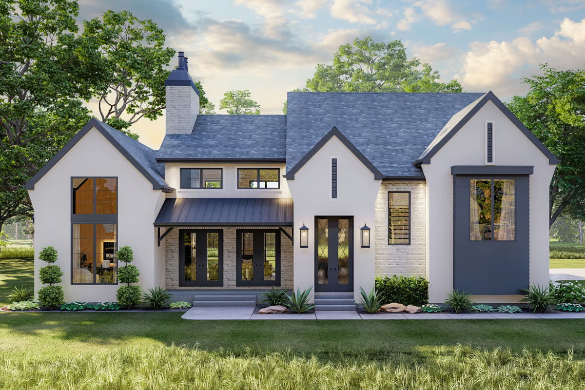 4-Bedroom 2-Story Modern Cottage House with Laundry on Both Floors ...