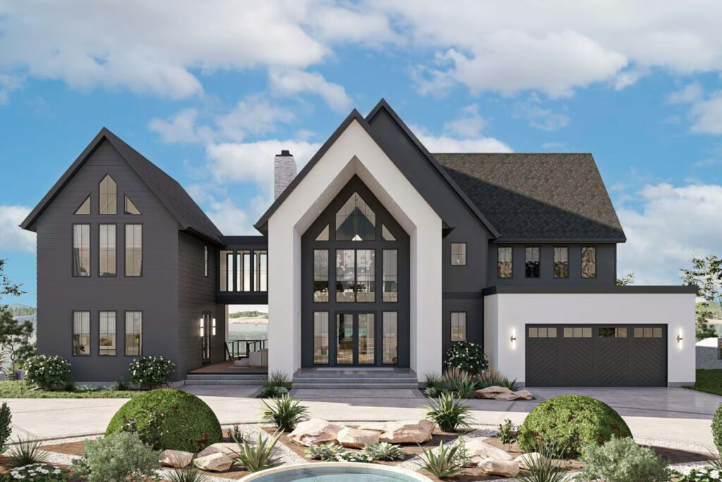 4-Bedroom Two-Story Lake House with Dog Trot and Guest Suite (Floor Plan)