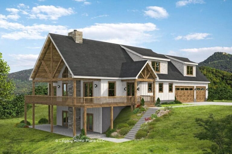Two-Story 4-Bedroom Mountain Home with Flex Room (Floor Plan)