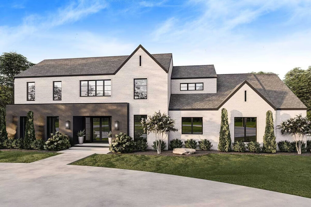 5-Bedroom 2-Story Contemporary Country Home with Gym and Playroom (Floor Plan)