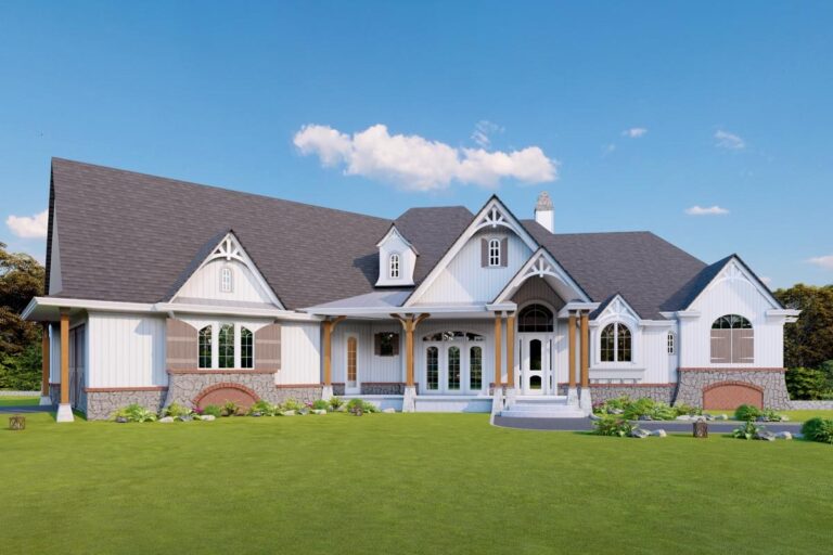 Flexible 3–5 Bedroom European Farmhouse With Spacious Outdoor Entertaining (Floor Plan)