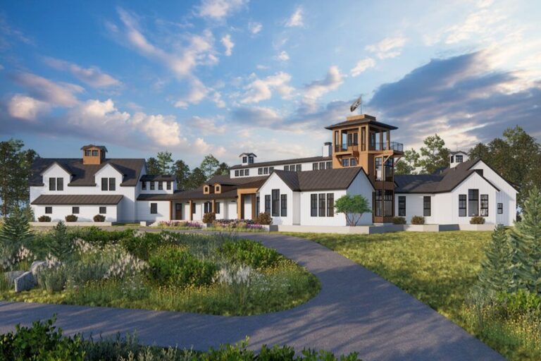 5-Bedroom 3-Story Modern Farmhouse with 4-Car Garage (Floor Plan)