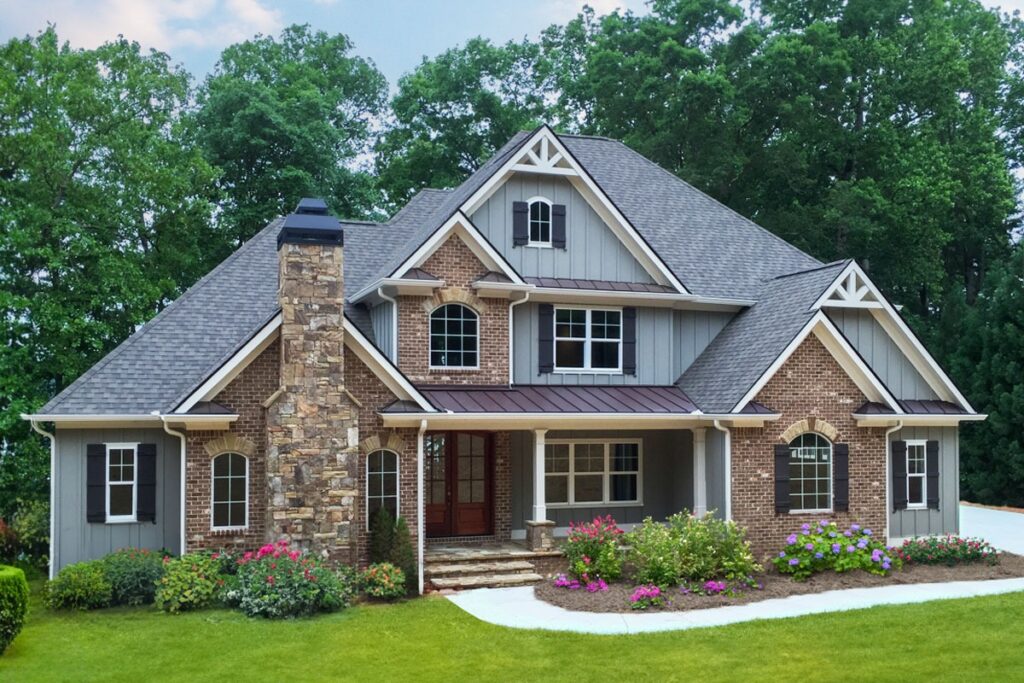 4-Bedroom 2-Story Modern Farmhouse With Screened Porch & 3-Car Garage (Floor Plan)