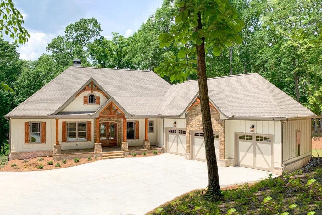 4-Bedroom Single-Story Craftsman House with Media & Billiard Room (Floor Plan)