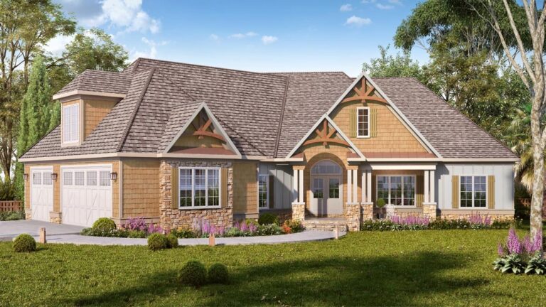 6-Bedroom 1-Story Modern Farmhouse With Expansive Lower Level and Outdoor Living (Floor Plan)