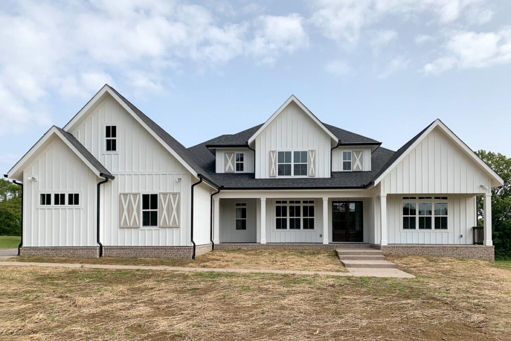 4-Bedroom 2-Story Modern Farmhouse With Bonus Room and Side-Entry 3-Car Garage (Floor Plan)