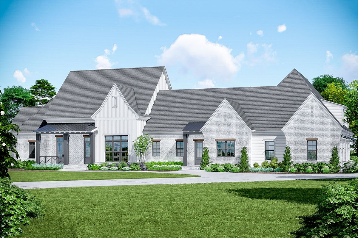 Luxurious 4-Bedroom 2-Story Modern Farmhouse With 4-Car Side-Entry ...