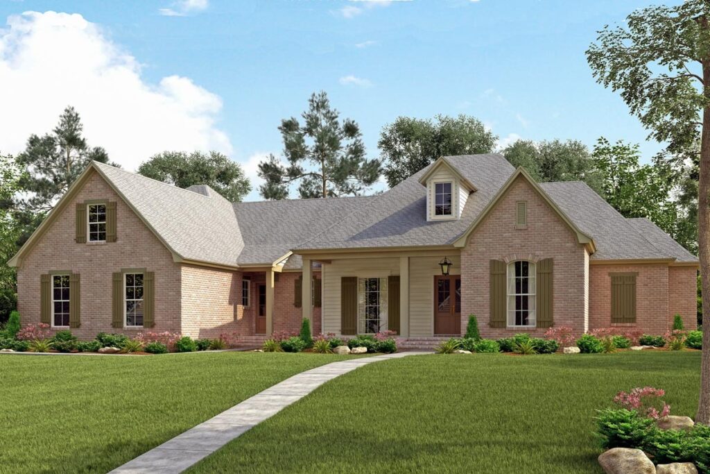5-Bedroom 2-Story Modern Farmhouse With Bonus Room and Front-Entry Garage (Floor Plan)