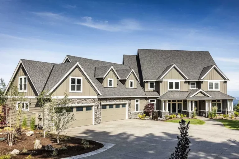 5-Bedroom Dual-Story Craftsman House with Vaulted Exercise and Game Room (Floor Plan)