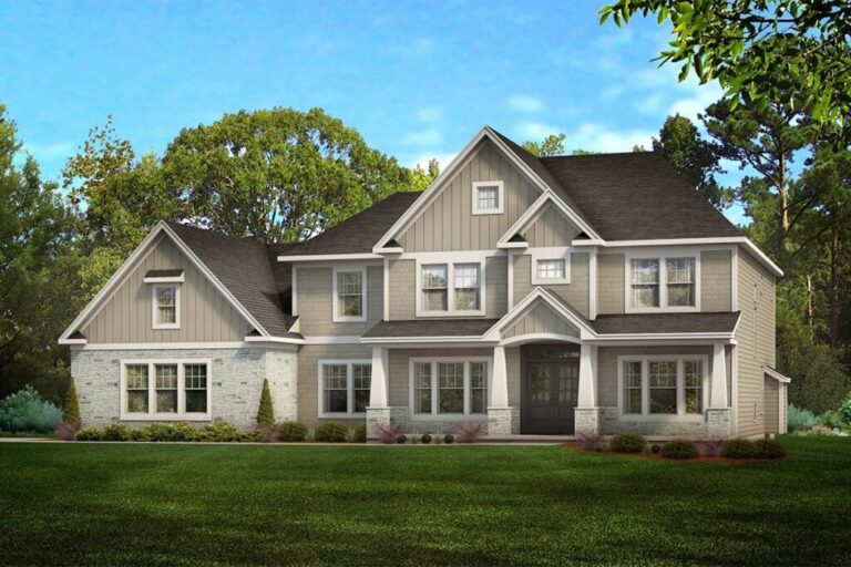 2-Story 4-Bedroom Craftsman Home with Guest Suite and Screened Porch (Floor Plan)