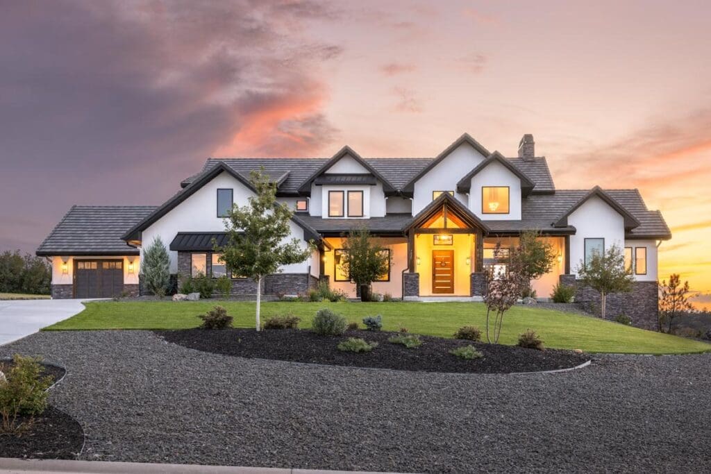 6-Bedroom 2-Story New American House with 3-Car Garage (Floor Plan)