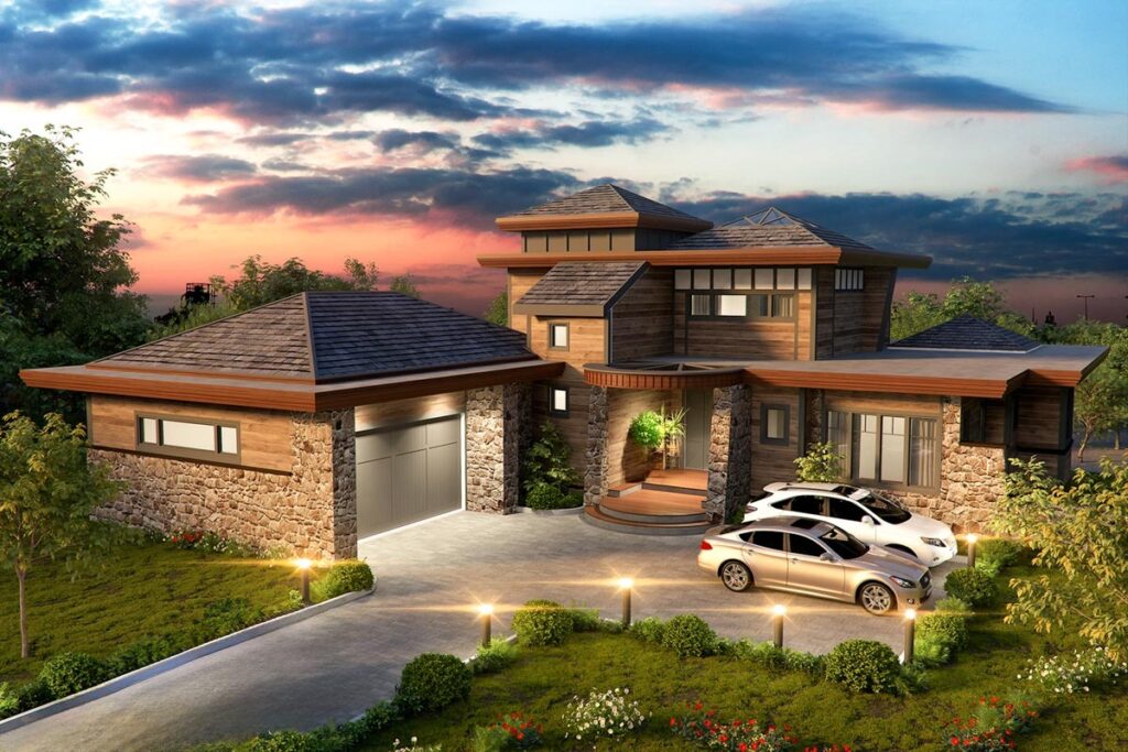 4-Bedroom 2-Story Mountain Home with Vaulted Living Room (Floor Plan)