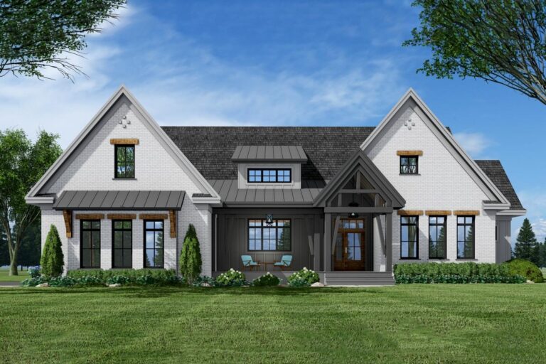 3-Bedroom Dual-Story New American Farmhouse with Future Bonus Room (Floor Plan)