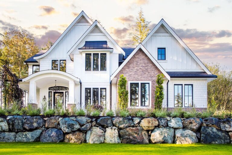 4-Bedroom 2-Story European House with Partially Covered Deck (Floor Plan)