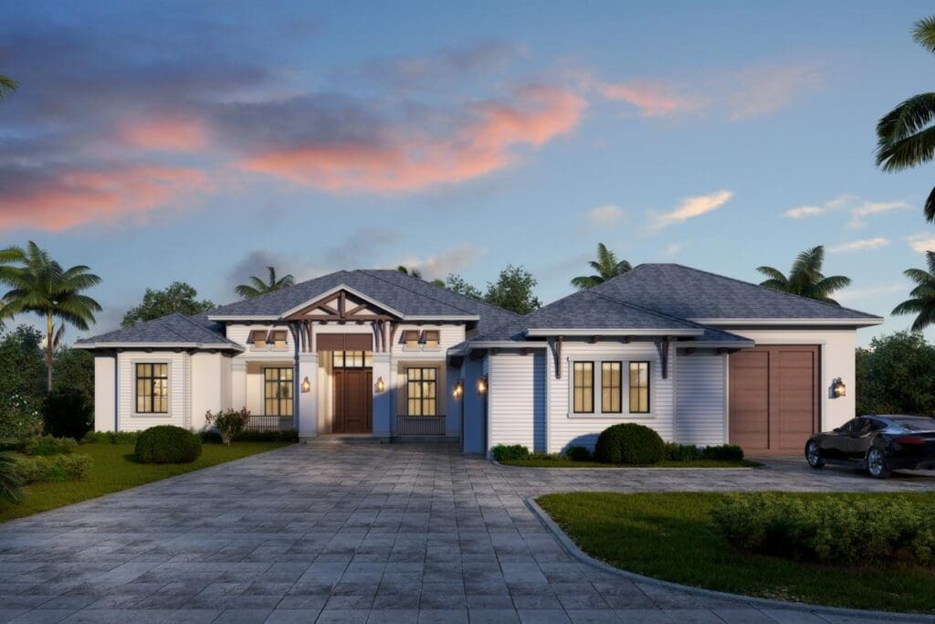 5-Bedroom 1-Story Florida Home with Study and Boat Storage (Floor Plan)