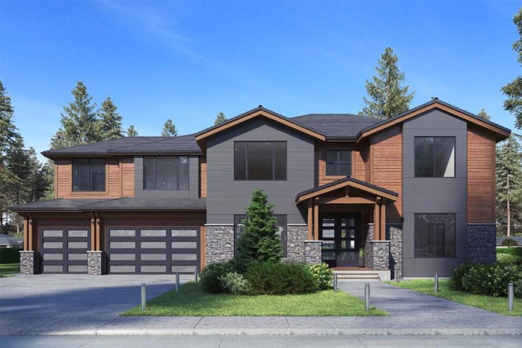 Spacious 2-Story 5-Bedroom Farmhouse With Bonus Room and Front Entry Garage (Floor Plan)
