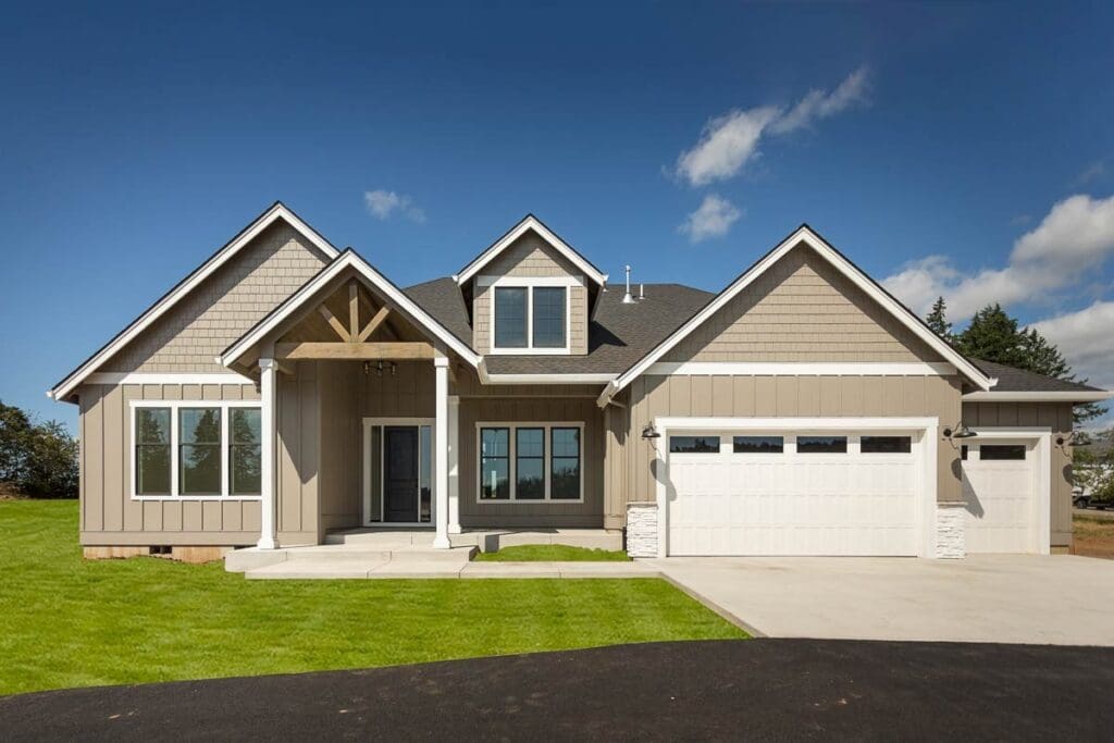 One-Story 4-Bedroom Rugged Craftsman House with Upstairs Game Room (Floor Plan)
