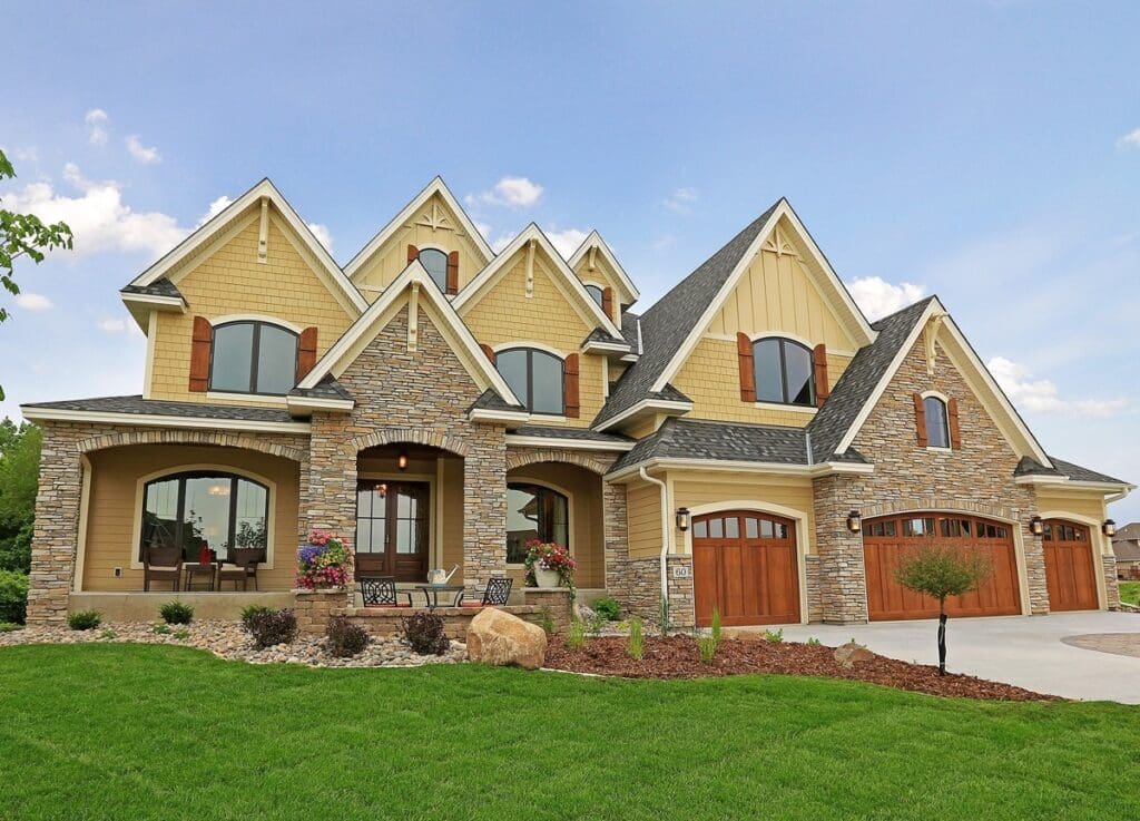 5-Bedroom 2-Story Storybook Craftsman House with Basketball Court (Floor Plan)
