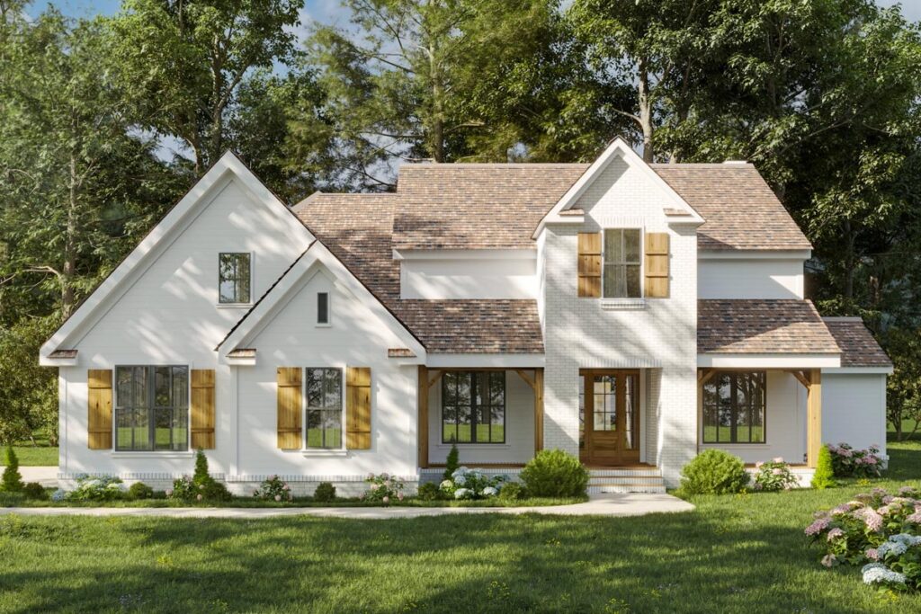 4-Bedroom 2-Story Country Cottage House with Laundry Access from Master Closet (Floor Plan)
