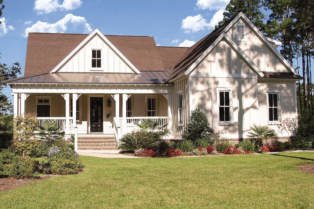 4-Bedroom 2-Story Modern Farmhouse with Generous Outdoor Living Space (Floor Plan)
