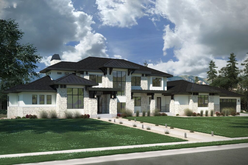 6-Bedroom 2-Story Modern Farmhouse With 4-Car Garage and Bonus Lower Level (Floor Plan)