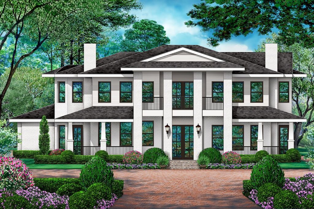 4-Bedroom 2-Story Country-Style Home With Side-Entry 3-Car Garage & Game Room (Floor Plan)