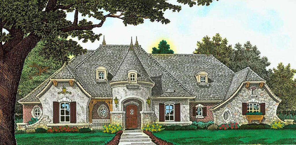 4-Bedroom 1-Story Modern Farmhouse With Bonus Room and Side Garage (Floor Plan)v