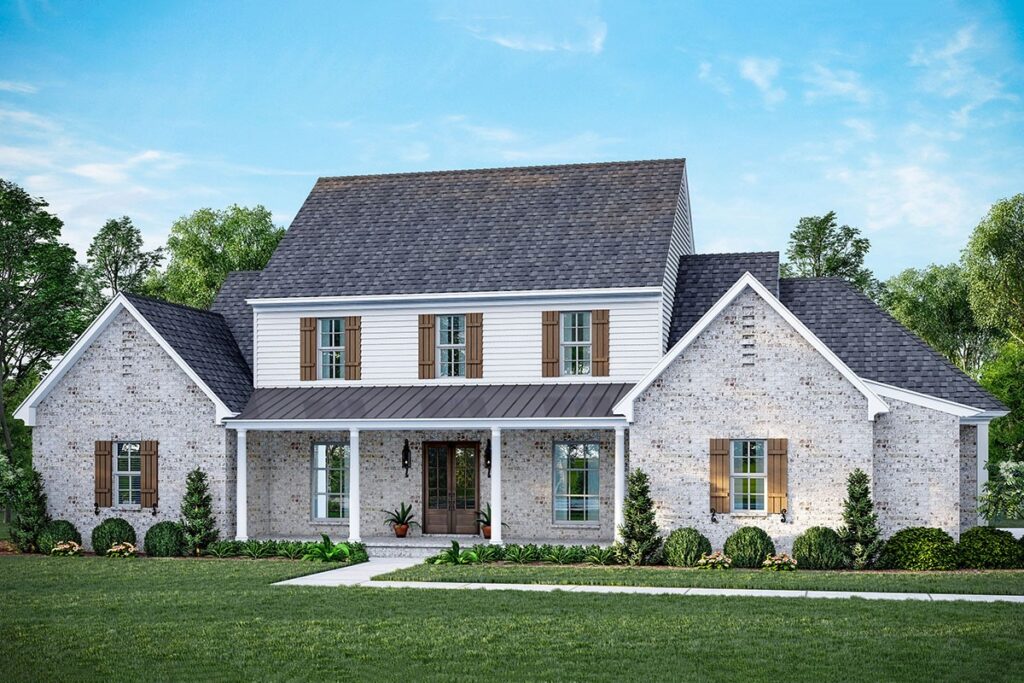 4-Bedroom 2-Story Transitional Style With Open Layout and Bonus Loft (Floor Plan)