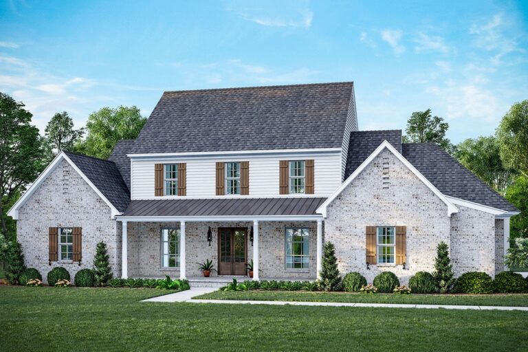 4-Bedroom 2-Story Transitional Style With Open Layout and Bonus Loft (Floor Plan)