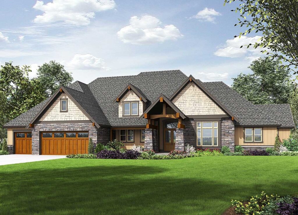 4-Bedroom 2-Story Contemporary Farmhouse With Front Entry and Extra Storage Space (Floor Plan)