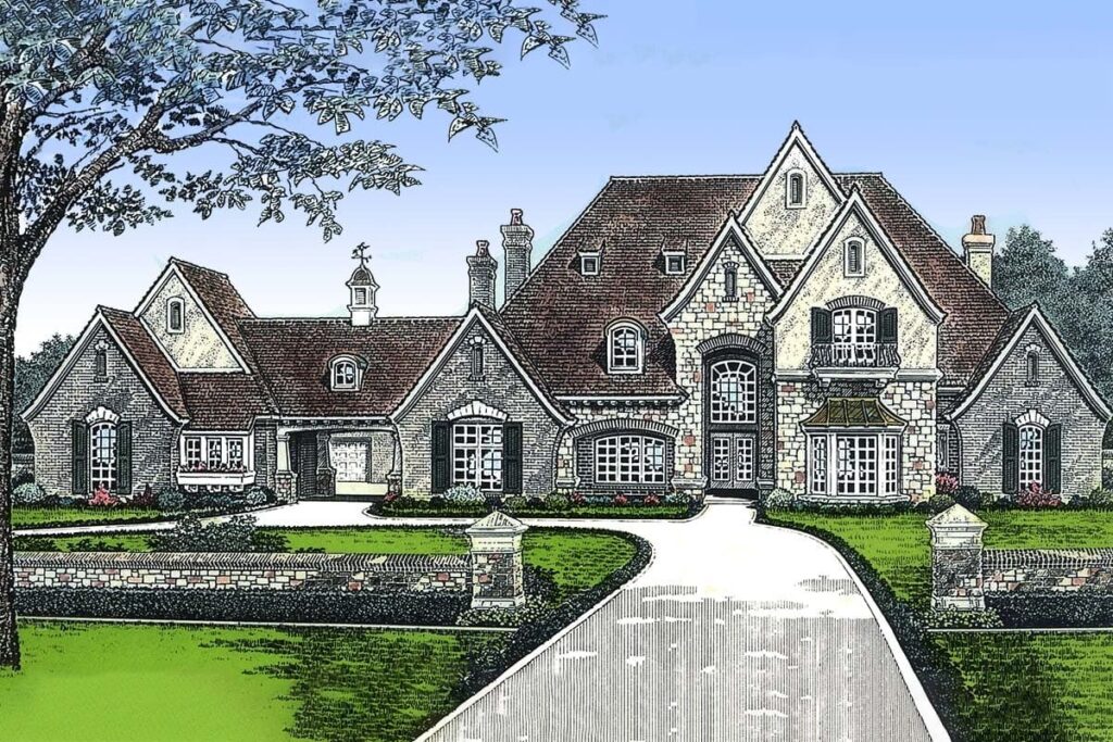 2-Story 5-Bedroom Luxury Home with Bonus Room (Floor Plan)