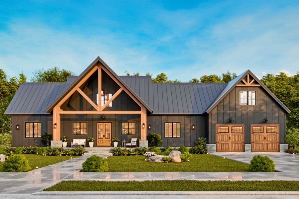 4 Bedroom 2-Story Mountain Craftsman with Expansive Rear Porch and Bonus Room (Floor Plan)