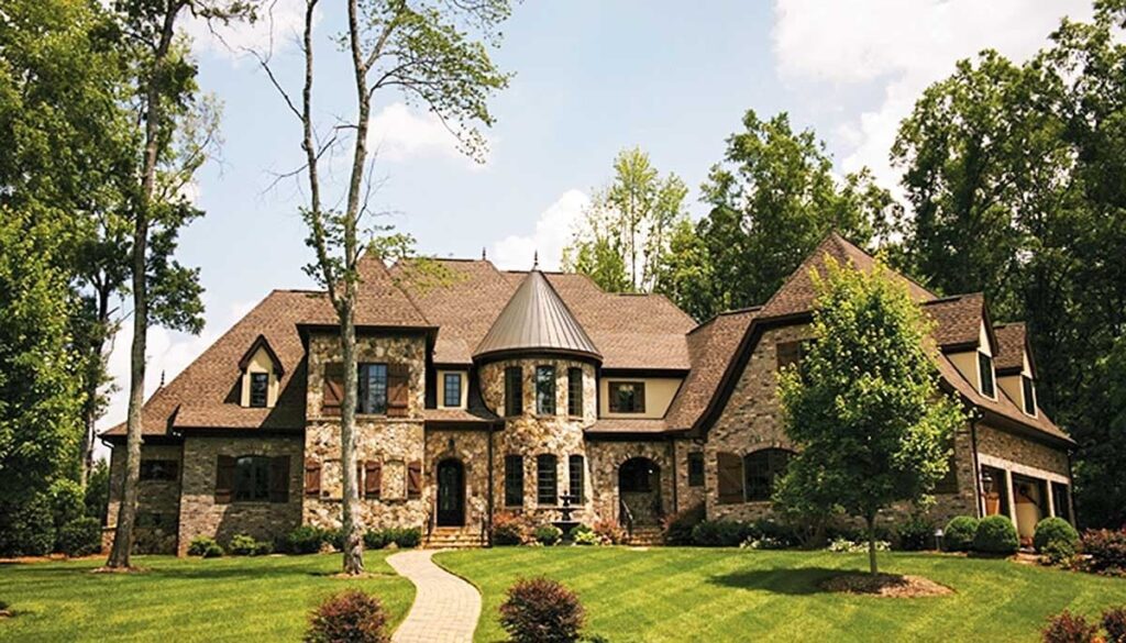 3-Story 4-Bedroom European Mansion with Vaulted Grand Room (Floor Plan)