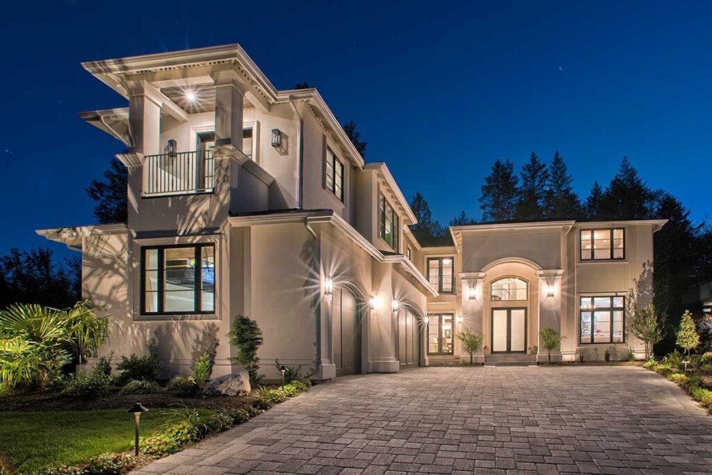 4-Bedroom 2-Story Italianate House with Large Media Room (Floor Plan)