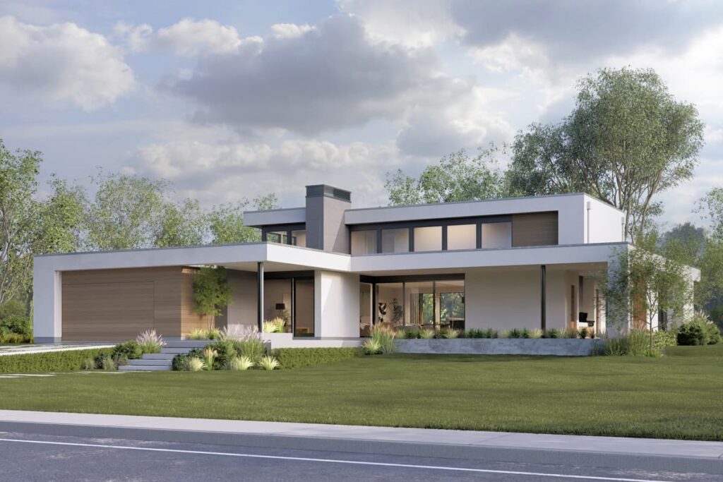 4-Bedroom 2-Story Modern Farmhouse with Expansive Covered Patio (Floor Plan)