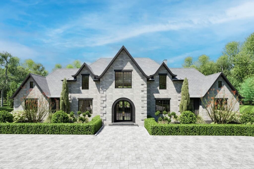 Luxurious 5-Bedroom 2-Story Modern Farmhouse with Open Layout and Expansive Outdoor Living (Floor Plan)