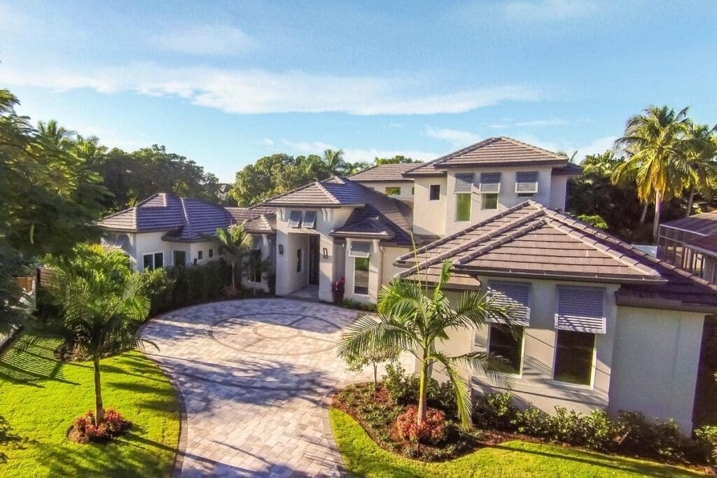 4-Bedroom Dual-Story New American House with Media Room (Floor Plan)