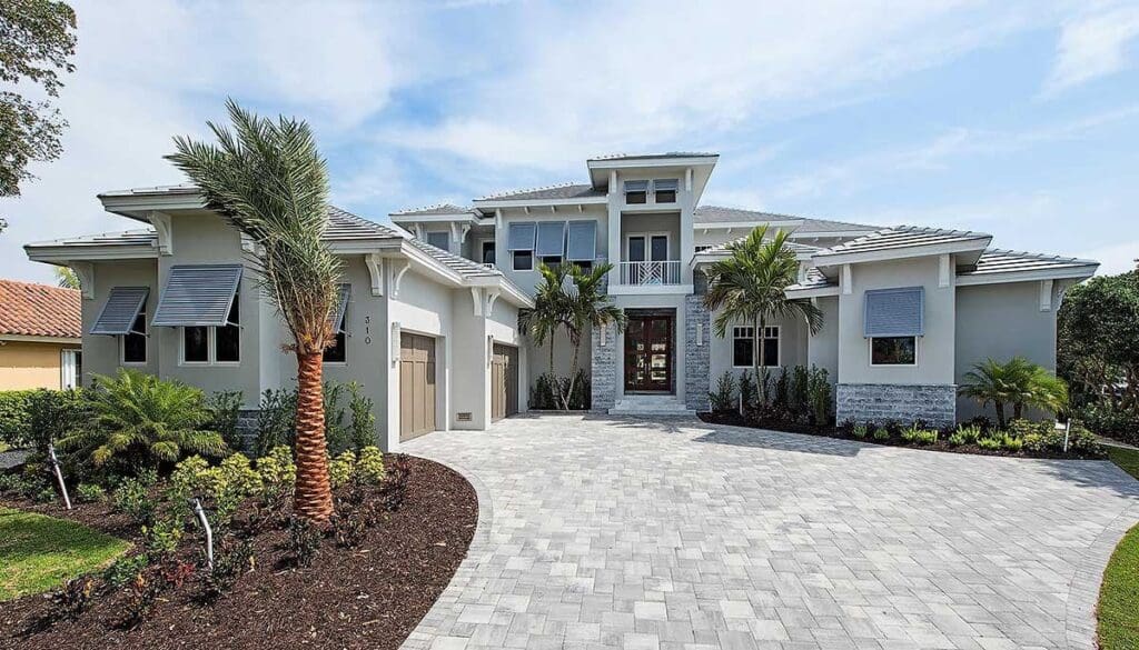 4-Bedroom 2-Story Florida House with Residential Elevator (Floor Plan)